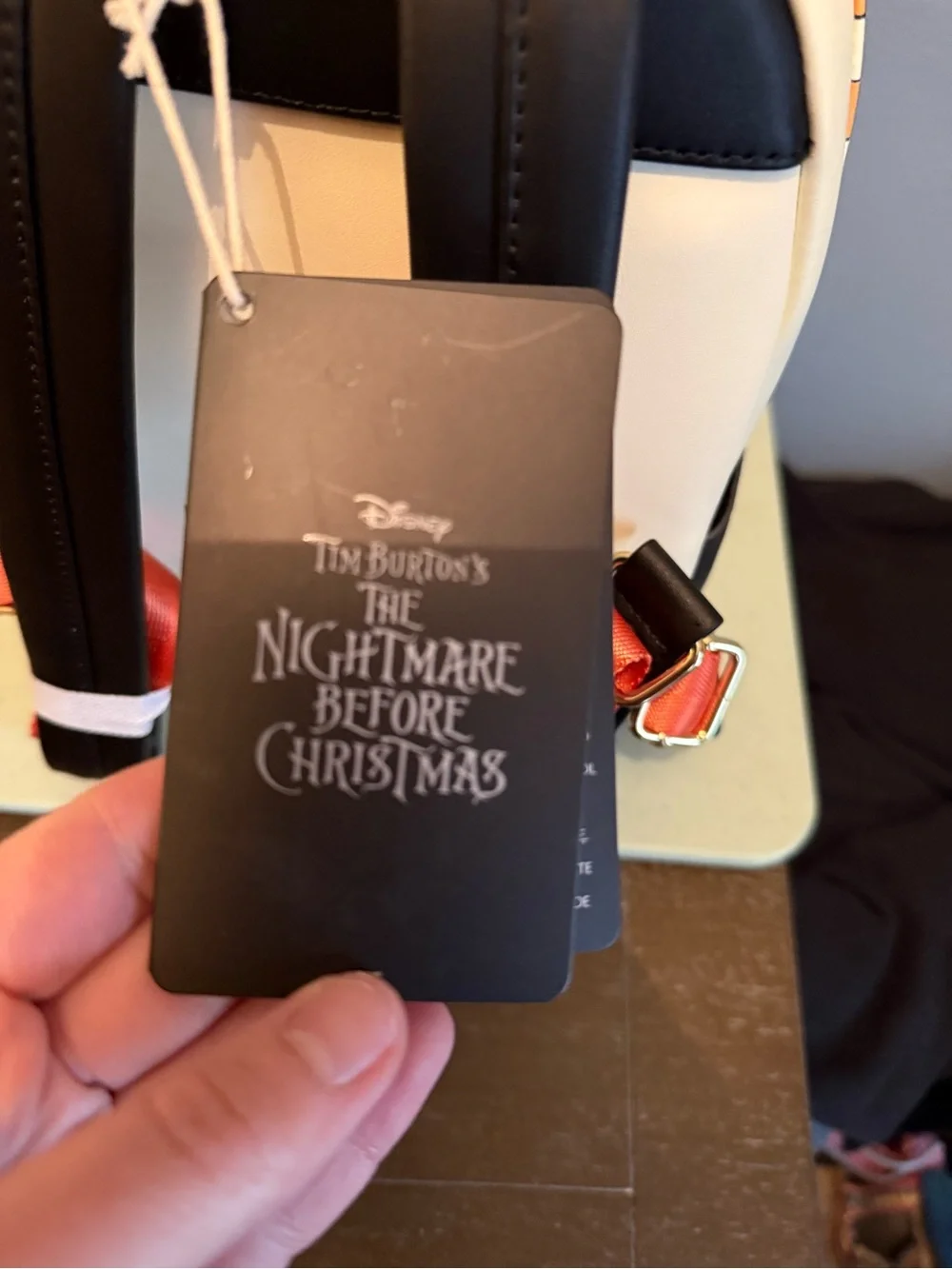Disney The Nightmare Before Christmas Mini Backpack - White, Black & Orange